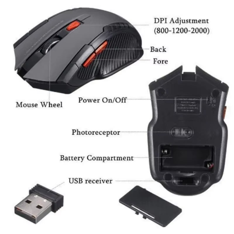 Diamond Mini Wireless Gaming Mouse