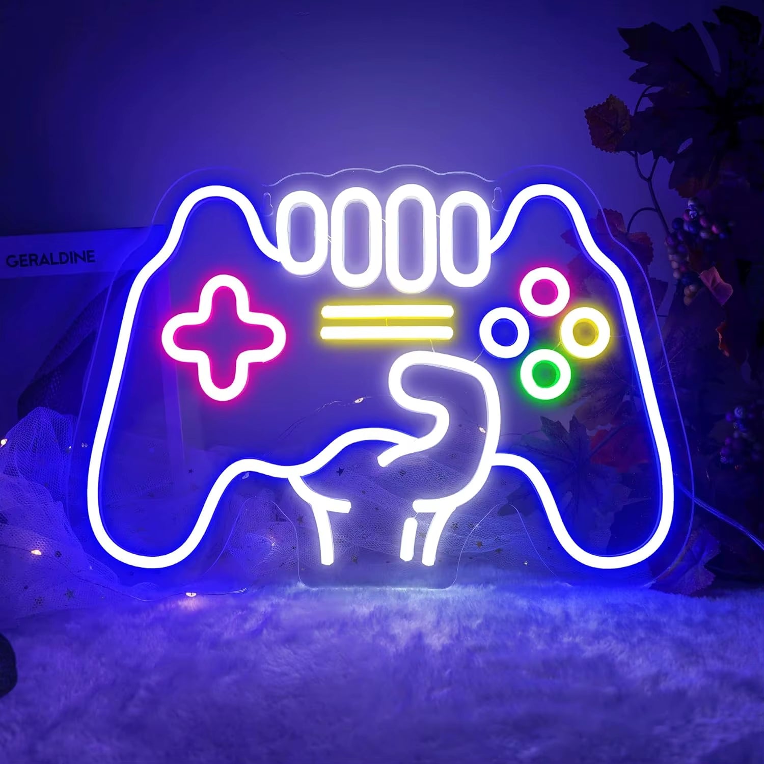 LED Neon Sign for Gamer Room Decor, Gaming Neon Sign for Boys Room Wall Decor, USB Powered Gamer Gifts for Teens