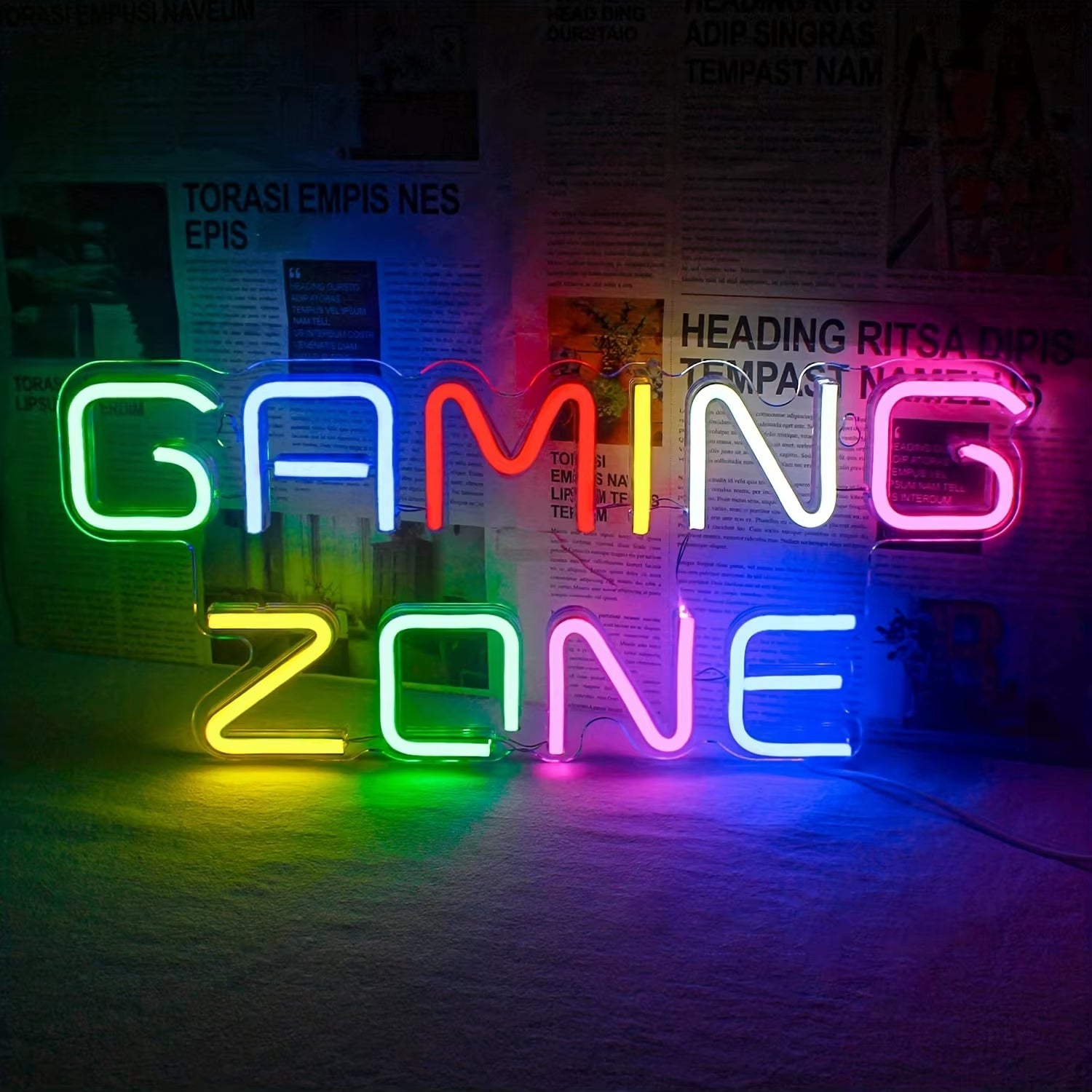 LED Neon Sign for Gamer Room Decor, Gaming Neon Sign for Boys Room Wall Decor, USB Powered Gamer Gifts for Teens